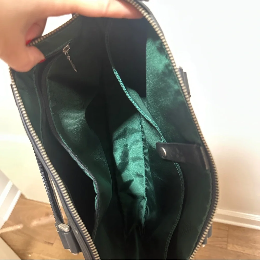 Burberry vintage computer laptop briefcase work business bag black